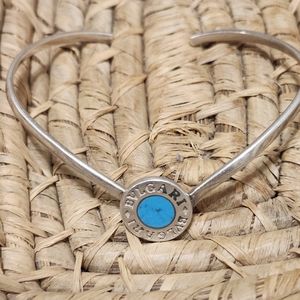 BVLGARI Vintage Sterling & Turqouise Cuff Bracelet